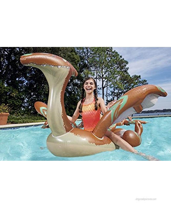 Bestway Dinosaur Ride-On Inflatable Pool Float,Brown