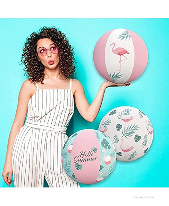Flamingo Inflatable Beach Ball Set Bachelorette Party Decorations Floats floatie for Girls Pool Summer Party Decorations ,Funny floties Water Play Set of 3