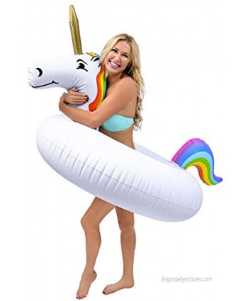 GoFloats Unicorn Pool Float Party Tube Inflatable Rafts Adults & Kids