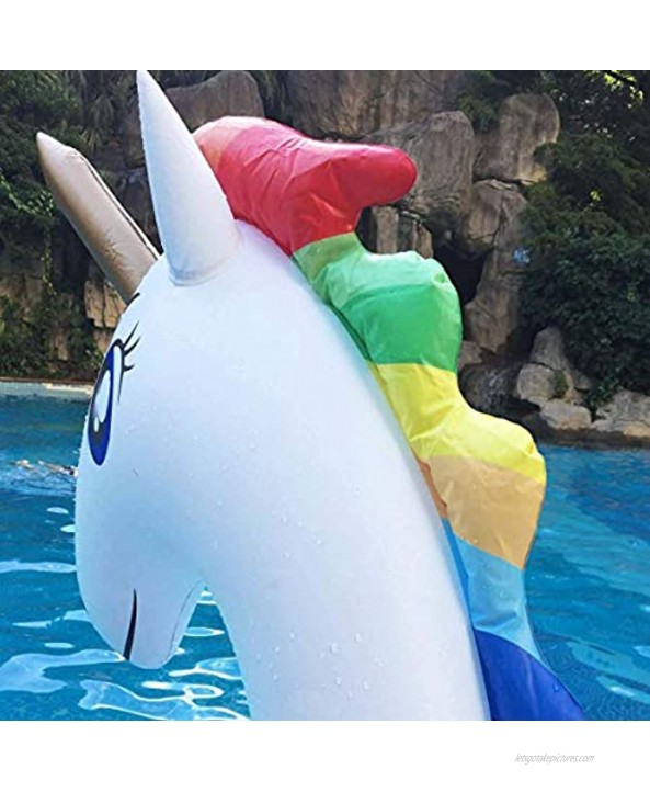huaanlongus Baby Pool Float,Unicorn Inflatable Swimming Pool Floating Toddler Water Toys Fun for 3 4 5 6 Year Old Boy Girl,Kids Outdoor Party FloatsToy Large