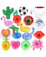 Max Fun 16pcs Inflatable Drink Holders with 1 Inflatable Pump Drink Inflatable Cup for Kids Swimming Pool & Outdoor Water Toys and Pool Party  16PCS