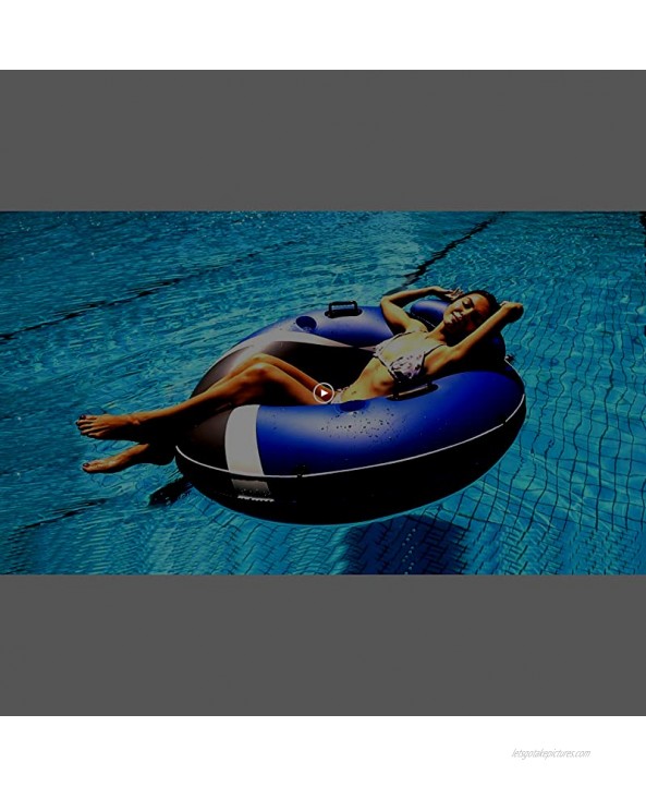 Pool Floats Adult Lake Floats for Adults Heavy Duty Water Floats for Adults River Run I Sport Lounge with Headrest 53 Diameter 2 Cup Holders 2 Heavy-Duty Handles