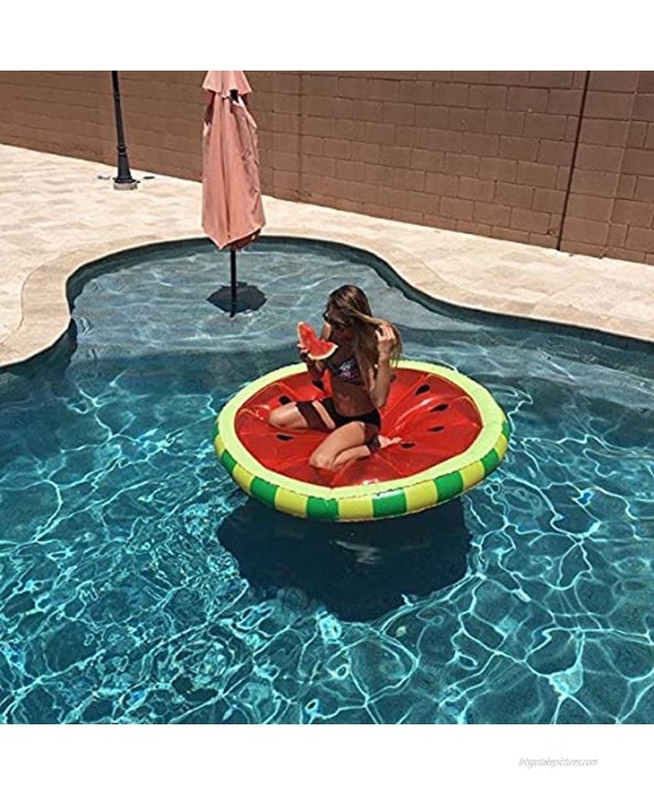 Swimline Watermelon Slice Floating Pool Island Red Green 60'' Diameter