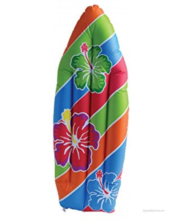 US Toy Inflatable Surf Board Luau Decoration Theme Beach Pool Toy 3 Feet Long