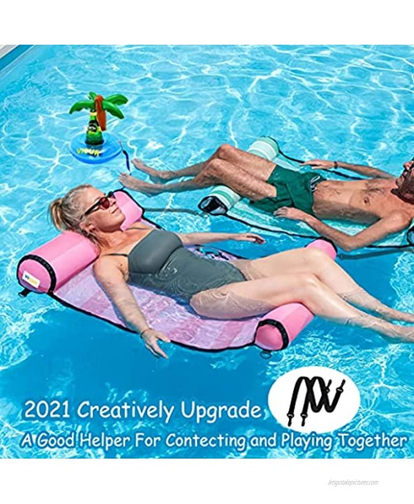 VICUR Premium Inflatable Pool Float Pool Toys Multi-Purpose Pool Hammock Saddle Lounge Chair Hammock Drifter Pool Chair Portable Water Hammock