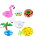 ZONEWAY 6 Pack Inflatable Drink Holders,Floats Inflatable Cup Coasters for Summer Pool Party and Kids Fun Bath Toys