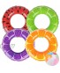 4Pcs Swimming Rings with Beach Ball Inflatable Pool Floats for Kids Adults Fruit Pool Float Swim Tube Ring Inflatable Pool Floats Swim Pool Party Inner Tube Toys for Summer Beach Water Float Party