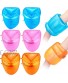 6 Pieces Swimming Arm Float Rings PVC Arm Floaties Inflatable Float Swim Arm Bands Water Floater Sleeves Swimming Rings Tube Armlets for Swimming Orange Blue Pink