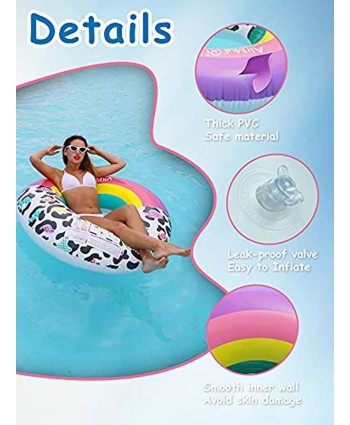 AirMyFun Inflatable Swimming Tube Raft Pool Floats Swimming Ring for Adults Summer Water Ring Toys