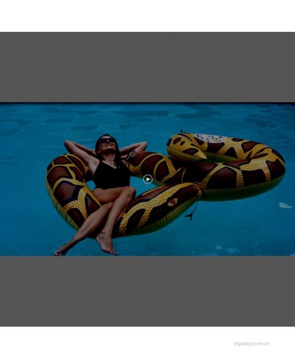 AirMyFun Snake Inflatable Swimming Ring Swim Pool Float Floating Swim Tube Raft Summer Fun Water Beach Toys for Adults