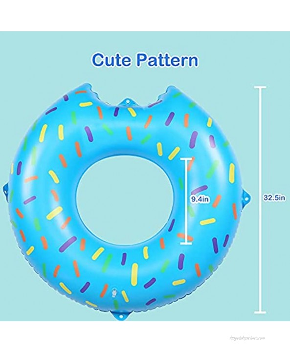AKASO Inflatable Pool Tubes 3 Pack Pool Floats Swimming Ring for Kids Water Tubes for Floating Swimming Party Toys for Kids Youth Raft Floaties Age 8+