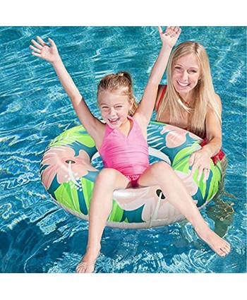 BOMPOW Inflatable Pool Floats 35.4 inch Inflatable Swimming Tube Pool Float Tubes for Summer Beach Water Float Party Swimming Pool Ring