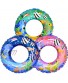 FUN LITTLE TOYS 3 Pack Inflatable Swim Tube Sea Animal Inflatable Pool Tube Toys for Kids Adults Summer Beach Water Float Party Pool Toys