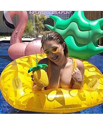 HANMUN Giant Inflatable Pineapple Pool Float Floaties for Adults Swim Inner Tube Fruit Pool Float Swimming Ring Pool Float Inner Tube Outdoor Beach Party Play Pool Water Fun Toy for Adults …
