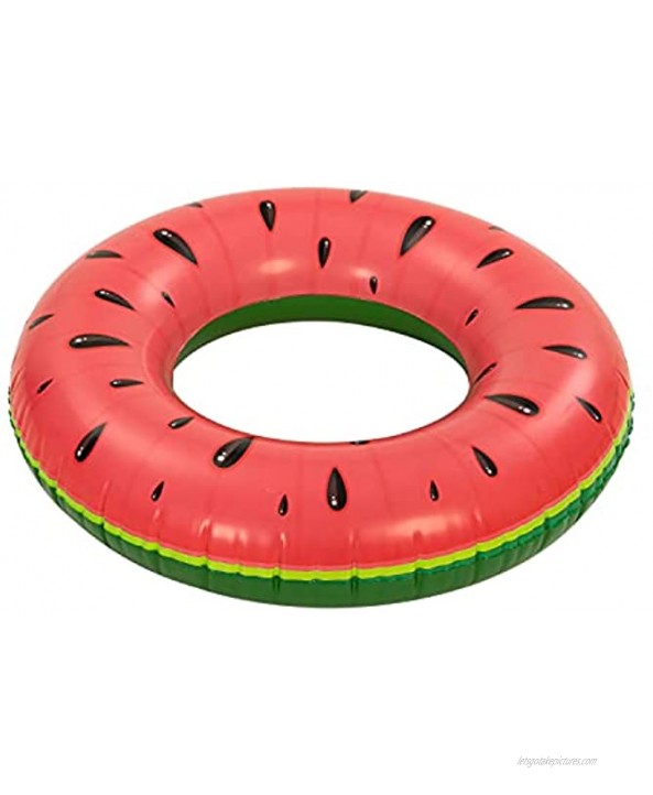 Inflatable Fruit Pool Floats 4PCS Watermelon Kiwi Orange Lemon Swimming Rings Pool Tubes Pool Floaties Water Toys Beach Swimming Outdoor Party Toys for Kids Adults