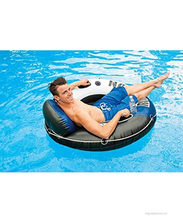 Intex River Run 1 Inflatable Floating Tube Raft for Lake Pool 12 Pack 58825EP