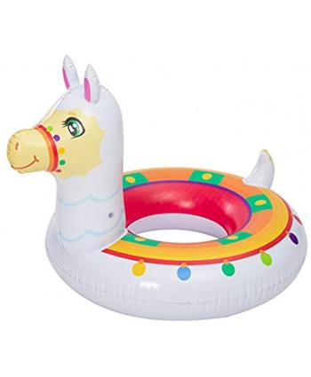 JOYIN Inflatable Unicorn & Llama Inflatable Pool Float 2 Pack 35.3" Fun Beach Floaties Swim Party Toys Summer Pool Raft Lounger Pool Party Toys for Adults & Kids