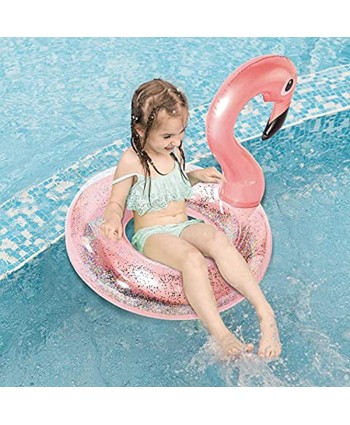 Parentswell Inflatable Flamingo&Unicorn Pool Floats Swim Tube Rings 2 Pack Inflatable Floaties Pool Tubes 46" Swimming Rings Fun Beach Summer Party Decoration Pool Lounge Toys for Kids & Adults
