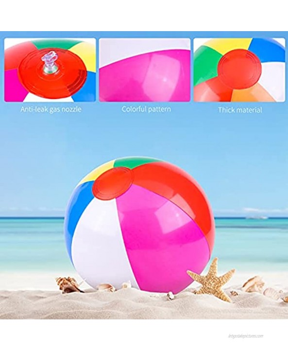 RUODON 4 Pieces Fruit Swimming Rings with 2 Pieces Beach Ball Inflatable Pool Floats Pool Tube Toys for Beach Swimming Pool Party Favor