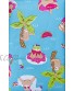 Summer Sloth Day Beach Pool Party Sloths in Unicorn Flamingo Palm Tree and Donut Floaties Vinyl Tablecloth 52 x 90 Oblong