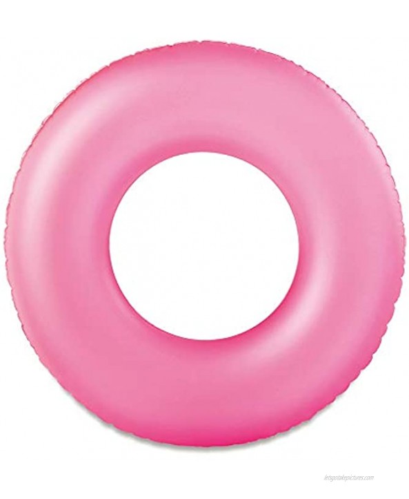 Summer Waves 36 Neon Swim Tube Pink