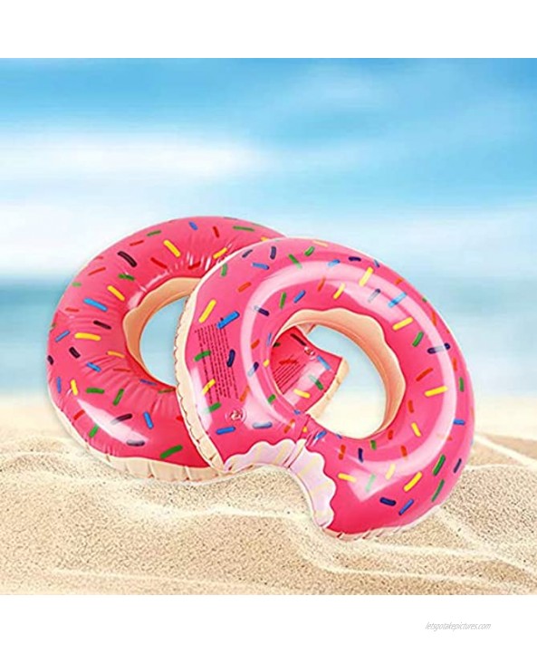 TORQPRO Donut Pool Floats Inflatable Adult Donut Raft Rings Swim Pool Party for 45.2 inch