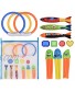 Browill [14 Pack] Diving Toys Set with Net Bag Pool Toys for Kids & Swim Toys Great Gifts &Toys for Boys and Girls Ages 3 4 5 6 7 8 9 10 11 12