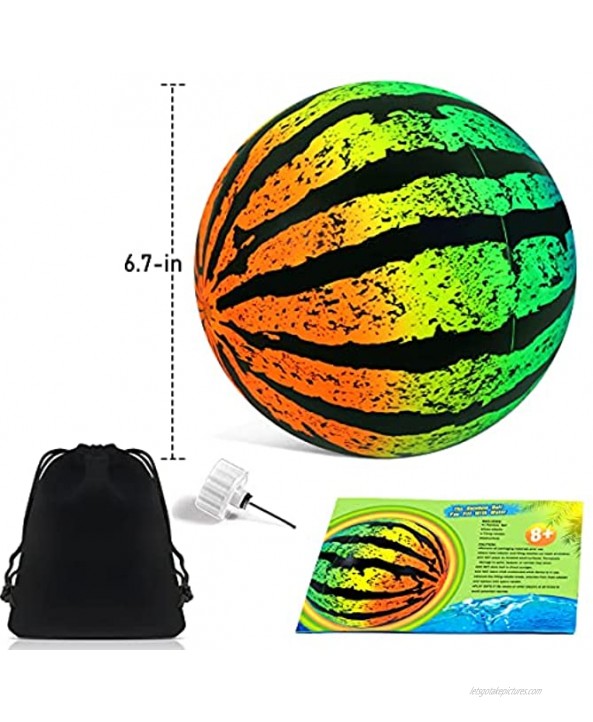 BZLife Swimming Pool Ball 2 Pack Ball Game for Pool Inflatable Pool Balls with Hose Adapter for Under Water Passing Buoying Dribbling Diving and Pool Games for Kids and Adults