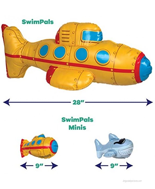 GAME 55333-BB SwimPals Water-Filled Pool Toys Regular Dolphin Submarine Mermaid & Shark Ages 6 & Up