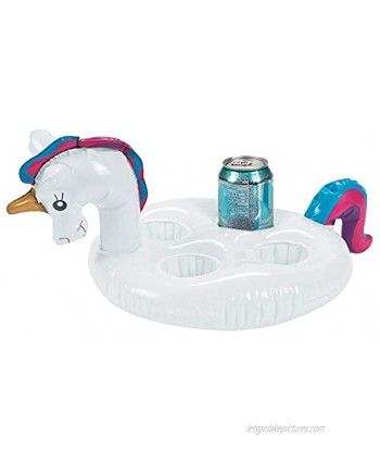 INFLATABLE UNICORN COASTER FOR 4 Toys 4 Pieces