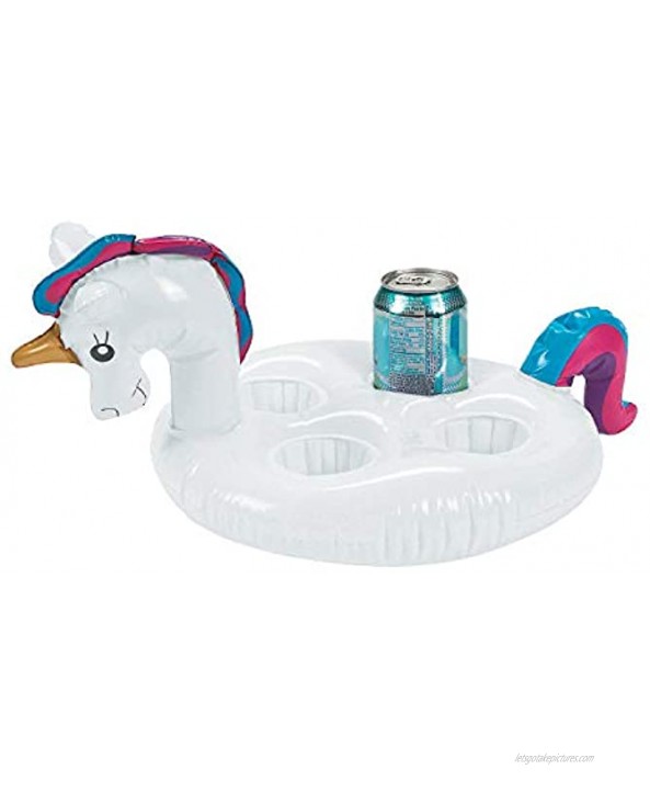 INFLATABLE UNICORN COASTER FOR 4 Toys 4 Pieces