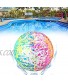 Pool Toys Ball for Teens and Adults Pool Float Toys Ball Underwater Game Swimming Accessories Pool Ball 9 Inch Inflatable Pool Balls with Hose Adapter for Diving and Pool Games Water Color