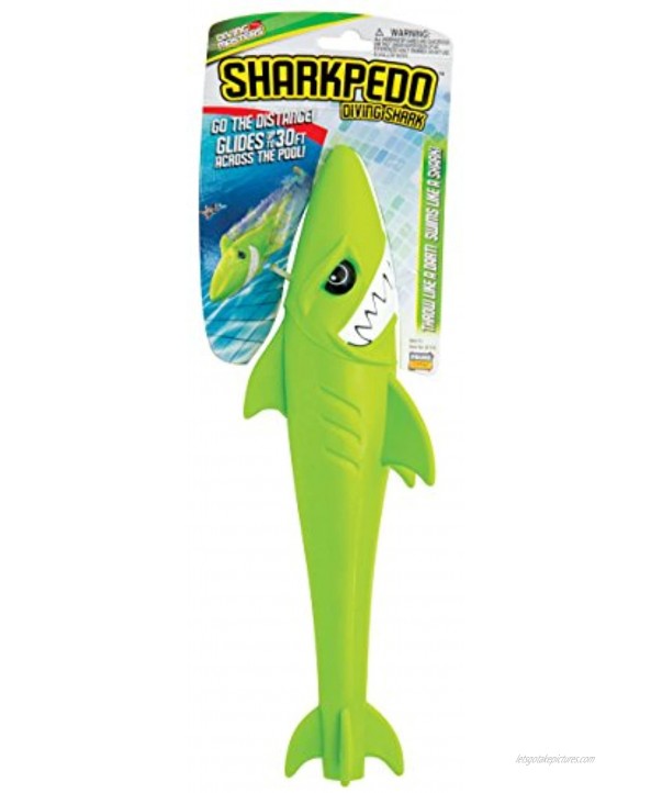 Prime Time Toys Diving Masters Sharkpedo Shark pool Underwater Glider Toy torpedo Green