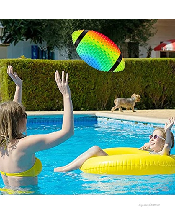 Swimming Pool Ball Ball Game for Pool 9.6 Inch Inflatable Pool Football with Adapter for Under Water Game Passing Buoying Dribbling Diving Underwater Waterproof Toy for Kids Teen Adult