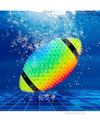 Swimming Pool Ball Ball Game for Pool 9.6 Inch Inflatable Pool Football with Adapter for Under Water Game Passing Buoying Dribbling Diving Underwater Waterproof Toy for Kids Teen Adult