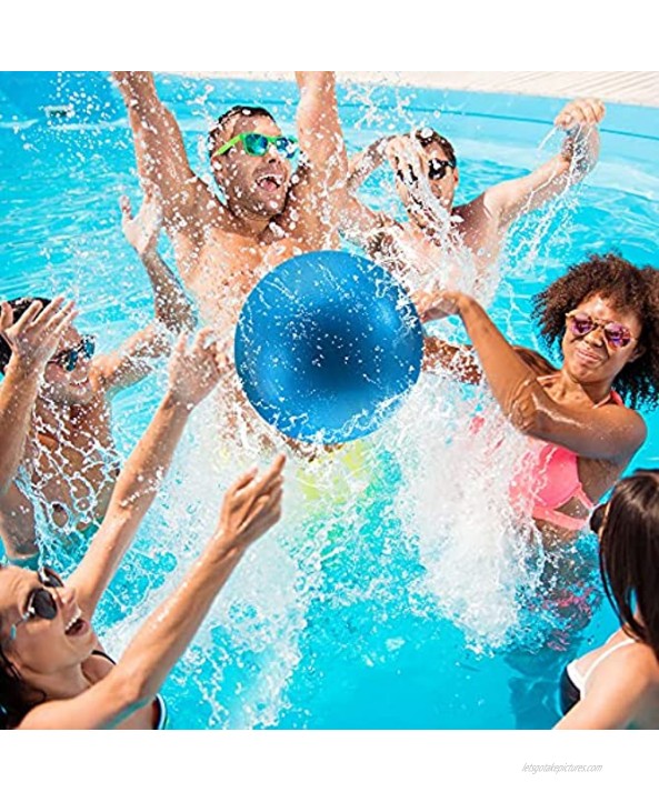 Swimming Pool Ball with Hose Adapter 9 Inch Fills with Water Pool Ball for Under Water Passing Dribbling Diving Pool Games Water Parties for Teens Adults