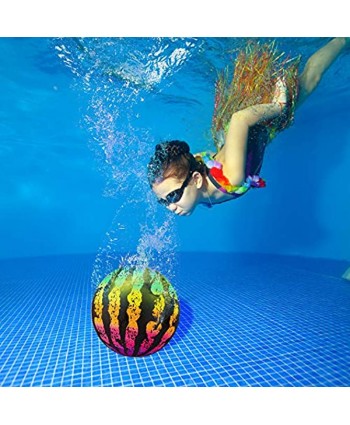 Swimming Pool Game Pool Ball 9 Inch Inflatable Pool Toys with Hose Adapter Pool Game for Teen Adult Gradient Style