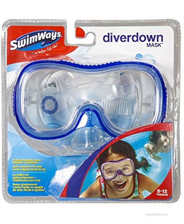 SwimWays Diver Down Swim Mask Colors May Vary