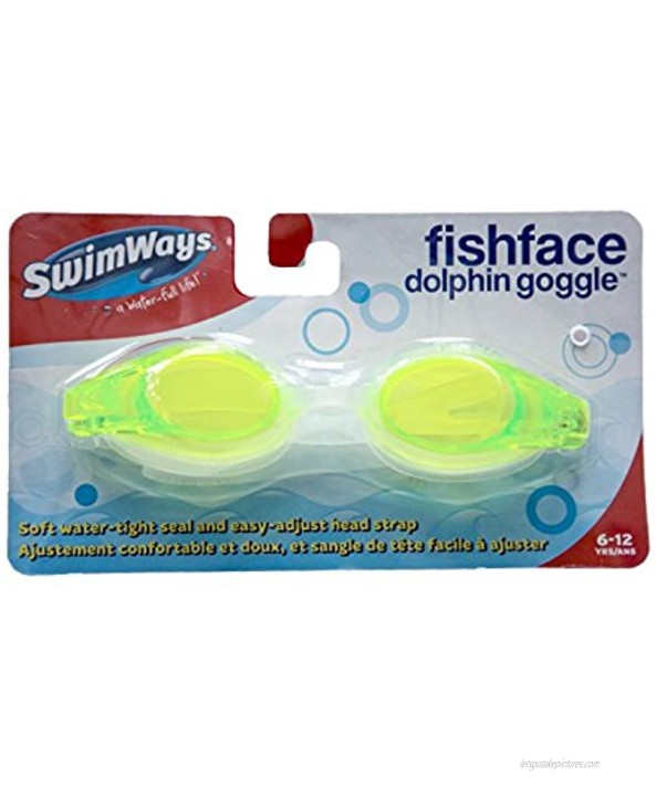 SwimWays Fish Face Dolphin Swim Goggles Colors May Vary