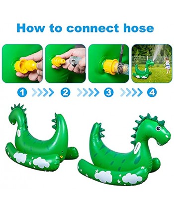 Inflatable Pool Floats Kids,Yard Sprinkler for Kids Ride On Toys for Kids Rocking Horse Water Toy Fun Outside Toys Sprinkler for Kids Ages 4-8