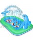 Inflatable Splash Pad Sprinkler Pool for Kids Toddlers 2-in-1 Upgraded Outside Dolphin Water Toys for Baby Play Mat for 2 -12 Year Old Girls & Boys 75" x 26" Kiddie Pool with Splash for Summer Gift