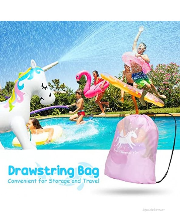 Inflatable Unicorn Sprinkler for Kids,Giant Water Fun Toys for Backyard Summer Unicorn Sprinkler Gifts for Pet and Children in Yard Inflatable Unicorn Water Toys