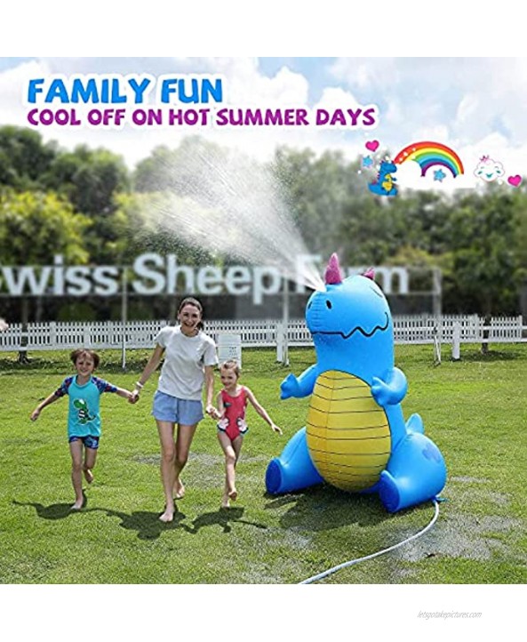 JOYSPLASH Sprinklers for Kids Inflatable Birthday Party Yard Water Toys Gifts for Boys Girls 3 4 5 6 7 8 Year Old Dinosaur