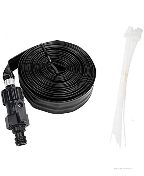 Micnaron Trampoline Waterpark Sprinkler w 50 Feet Water Hose Automatic Spray Water Tube for Outdoor Recreation. Trampoline Cooling System with Cable Ties. No Tools Required!