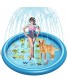 Setibre 68" Sprinkle & Splash Play Mat Outdoor Water Play Toys Sprinkler Toy Splash Play Pad with Wading Pool for Kids Toddlers Blue
