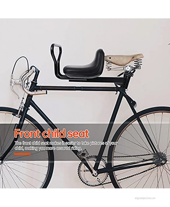Angoily Bicycle Rear Seat Cushion Armrest Footrest Bike Child Seat Back Safety Cushion Armrest Handrail Rear Feet Pedals for Kids Children