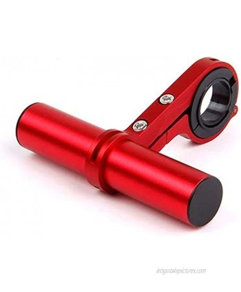 Bicycle Speedometer Headlight Lighting Lamp Holder Bicycle Handlebar Extender Extender Carbon Fiber Bracket Aluminum Alloy Clip  Color : Red