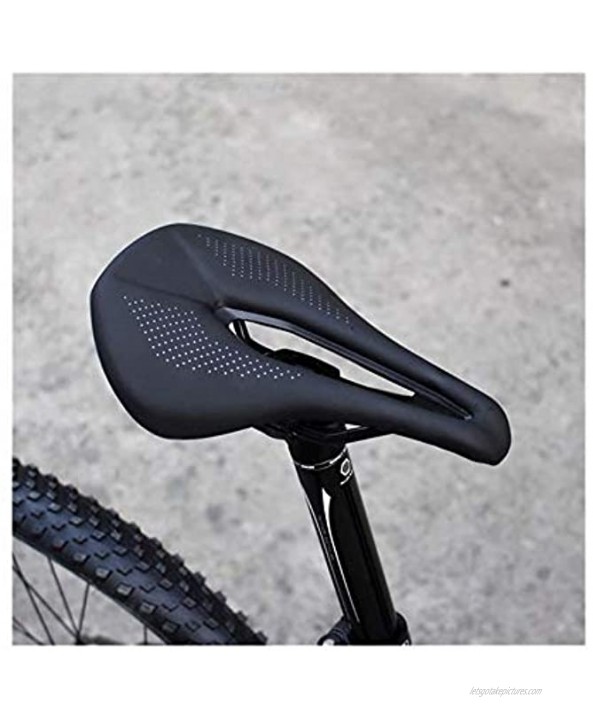 CHXW Bicycle Seat Saddle MTB Road Bike Saddles Mountain Bike Racing Saddle Breathable Soft Seat Cushion Color : Black