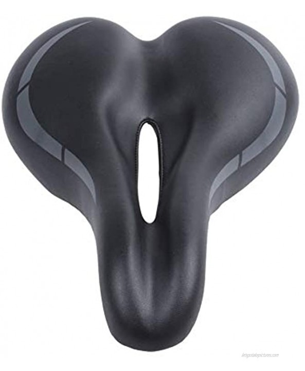 CHXW Comfortable Bicycle Saddle Seat Black Color : Black