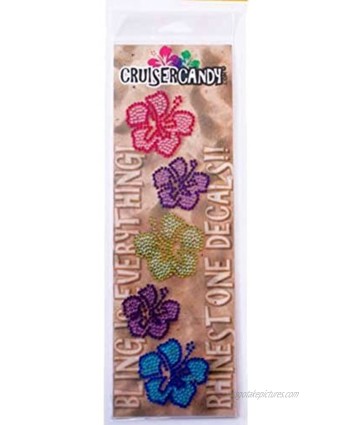 Cruiser Candy Bling Hibiscus Flower Bicycle Decals